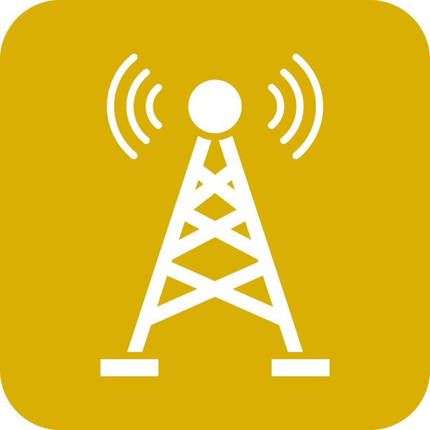 Diseño vectorial Estilo del icono de transmisión