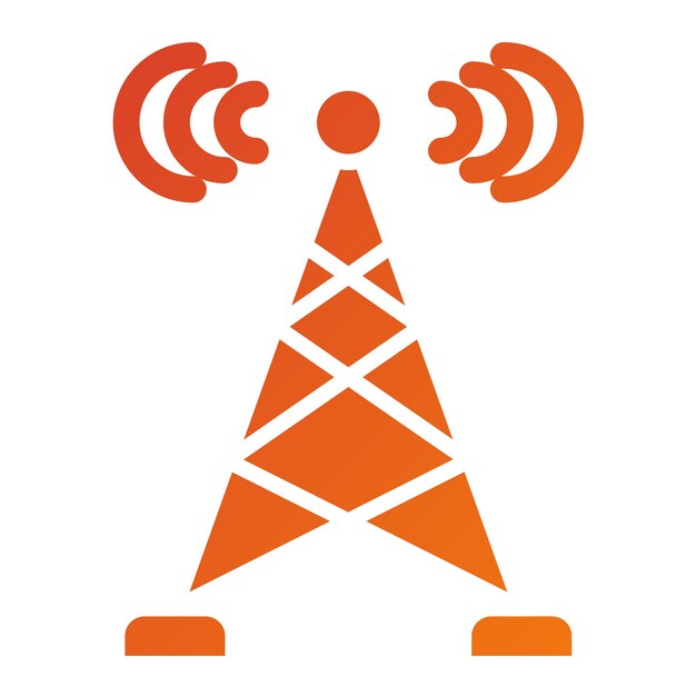 Diseño vectorial Estilo del icono de transmisión