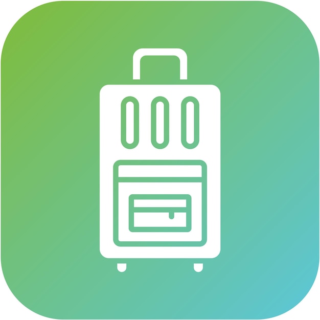 Diseño vectorial de estilo de icono de transporte de equipaje