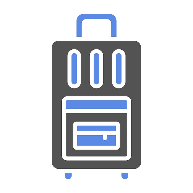 Diseño vectorial de estilo de icono de transporte de equipaje