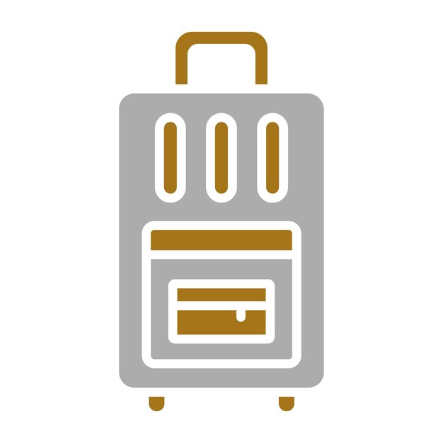 Diseño vectorial de estilo de icono de transporte de equipaje