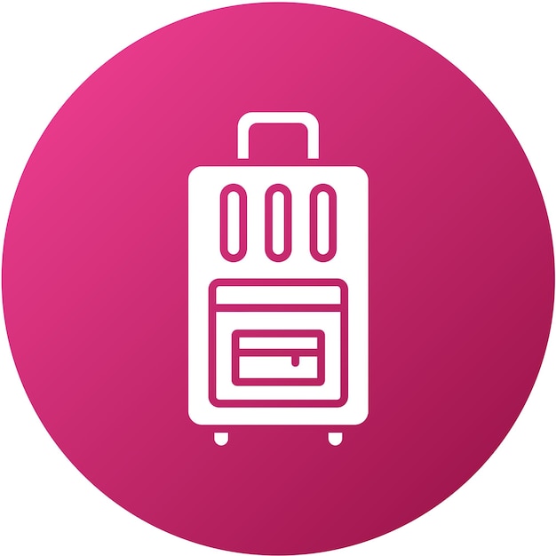 Diseño vectorial de estilo de icono de transporte de equipaje