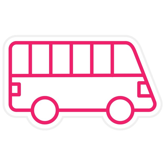 Diseño vectorial Estilo del icono de transporte