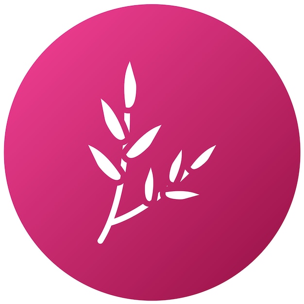 Diseño vectorial Estilo del icono de tratamiento de taragón