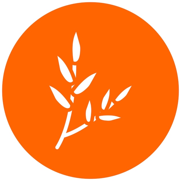 Diseño vectorial Estilo del icono de tratamiento de taragón