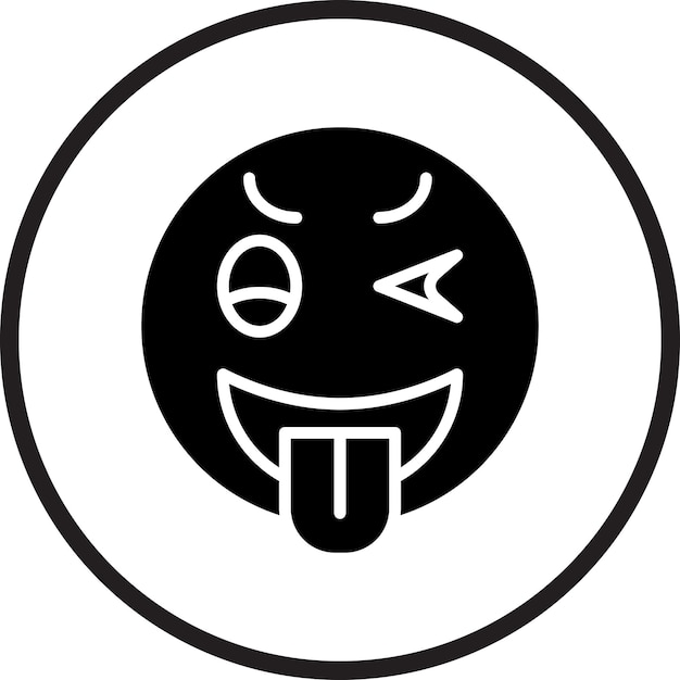 Diseño vectorial Estilo de icono travieso