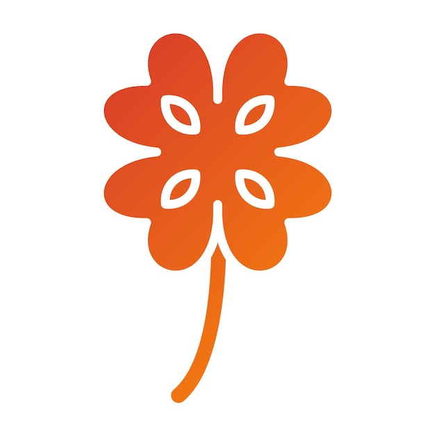 Diseño vectorial Estilo del icono del trébol