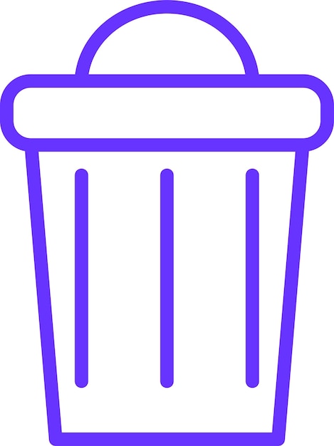 Diseño vectorial Estilo del icono de la tregua de basura