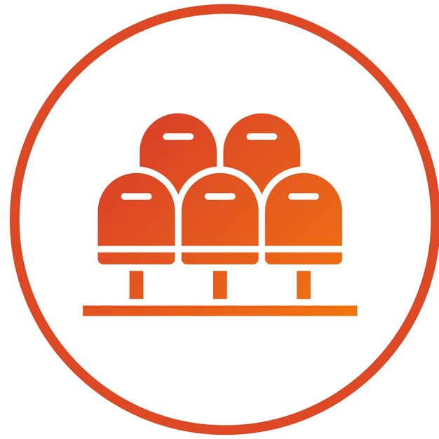 Diseño vectorial del estilo del icono de la tribuna
