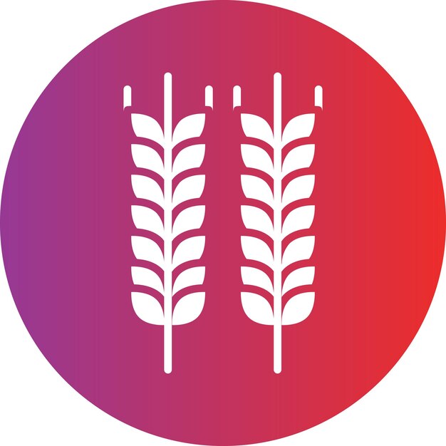 Diseño vectorial de estilo de icono de trigo