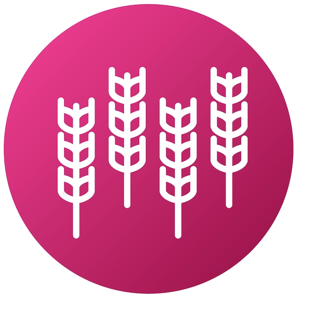 Diseño vectorial de estilo de icono de trigo