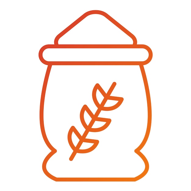 Diseño vectorial de estilo de icono de trigo