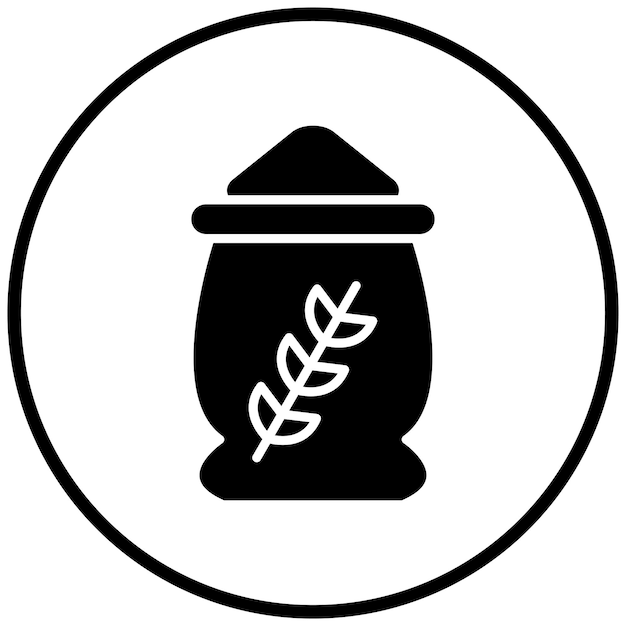 Diseño vectorial de estilo de icono de trigo