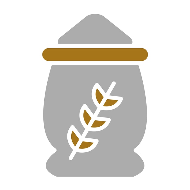 Diseño vectorial de estilo de icono de trigo