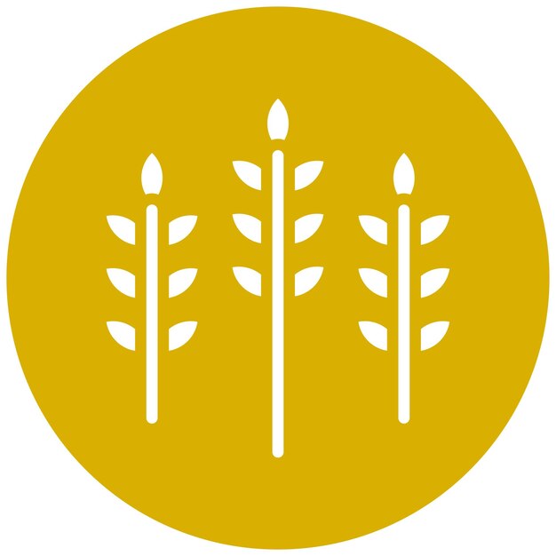 Diseño vectorial de estilo de icono de trigo