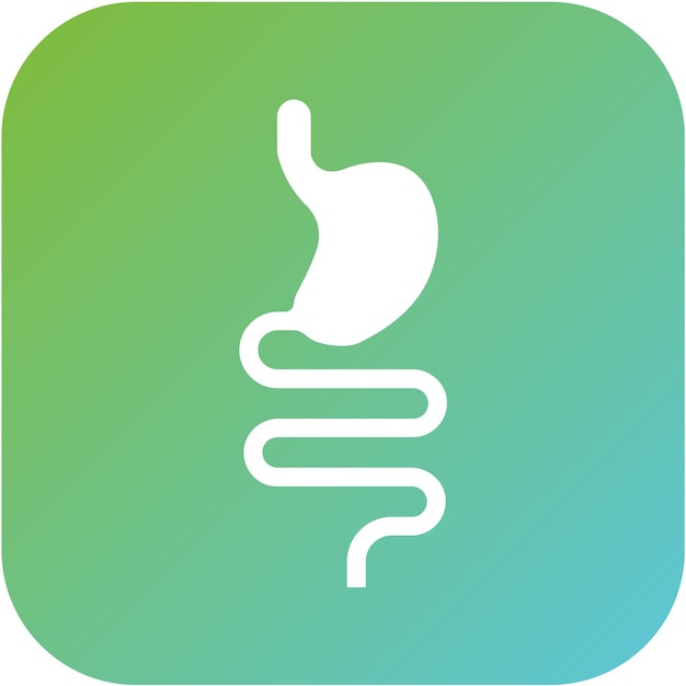 Diseño vectorial Estilo del icono de las tripas saludables