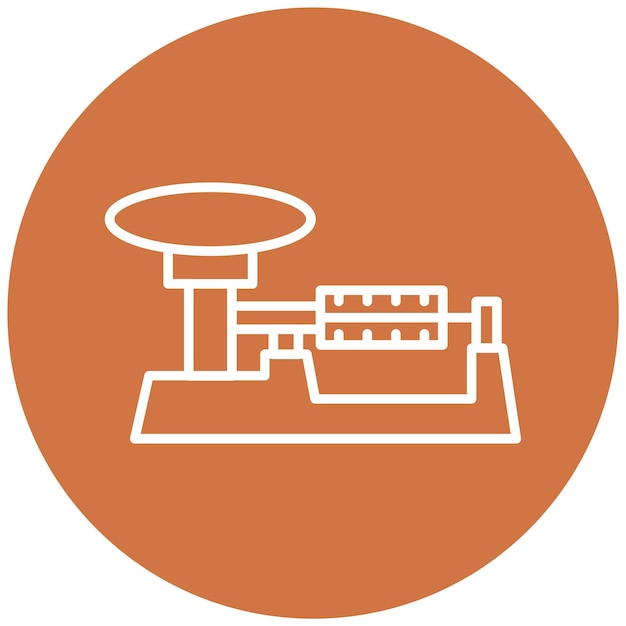 Diseño vectorial Estilo del icono de triple haz