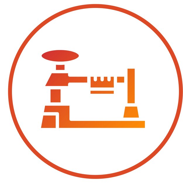 Diseño vectorial Estilo del icono de triple haz