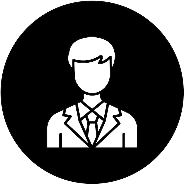 Diseño vectorial del estilo del icono de la tripulación de la cabina