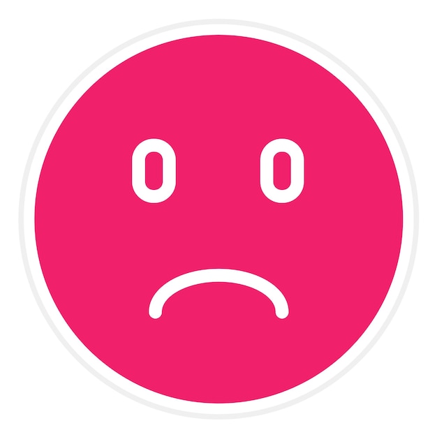 Diseño vectorial Estilo de icono triste