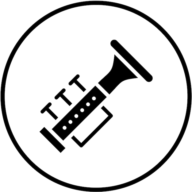 Diseño vectorial Estilo del icono de la trompeta