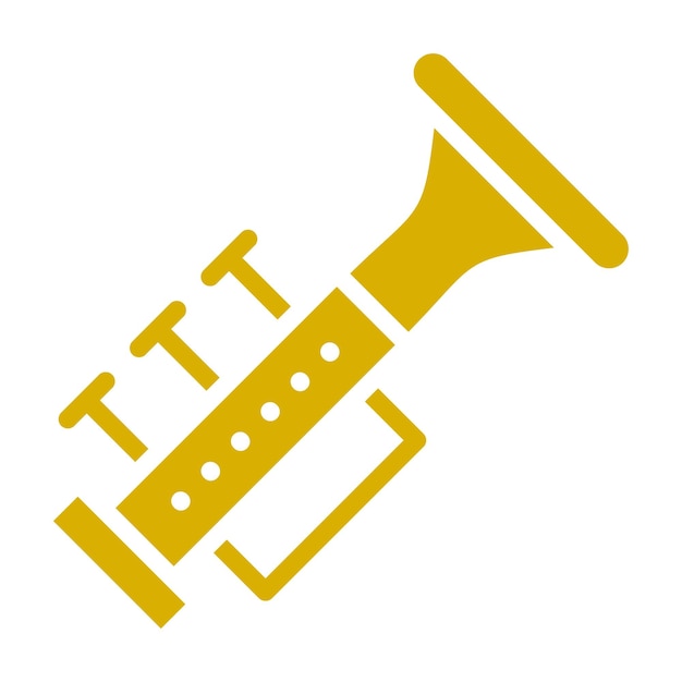 Diseño vectorial Estilo del icono de la trompeta