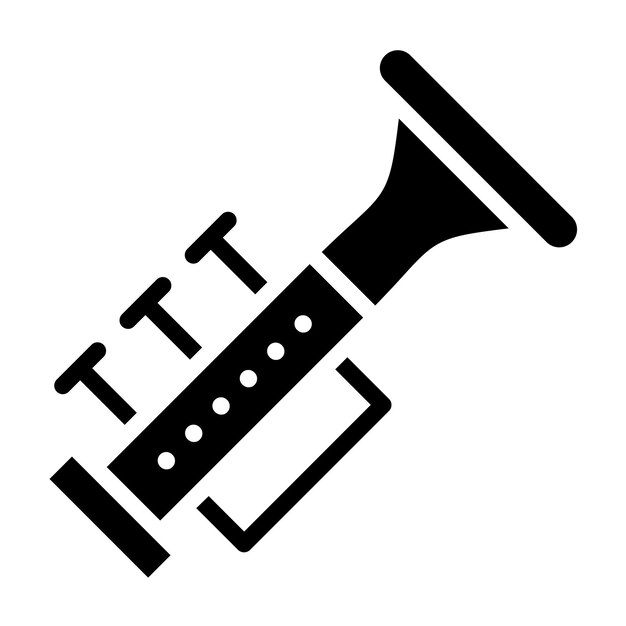 Diseño vectorial Estilo del icono de la trompeta