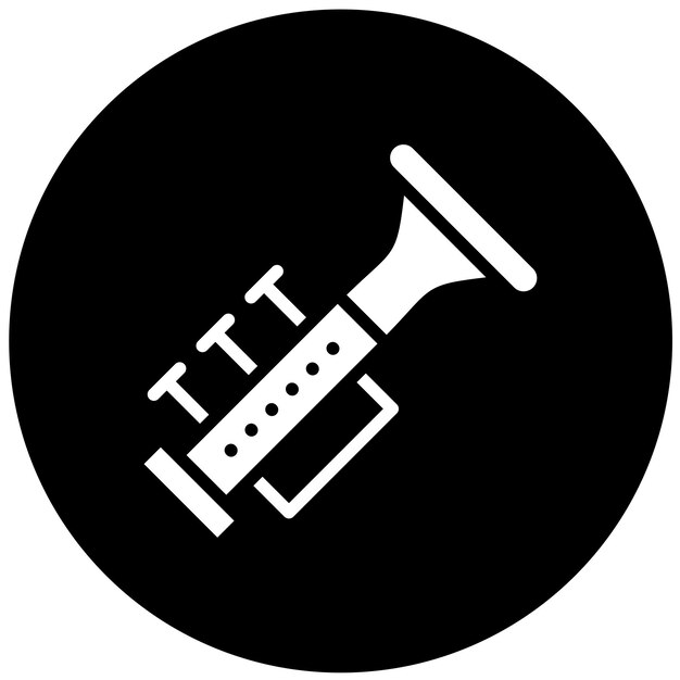 Diseño vectorial Estilo del icono de la trompeta