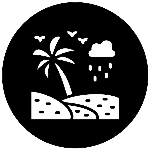 Diseño vectorial Estilo de icono tropical