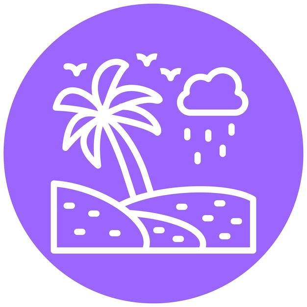 Diseño vectorial Estilo de icono tropical