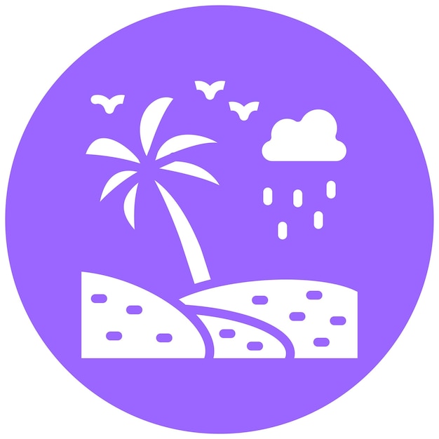 Diseño vectorial Estilo de icono tropical