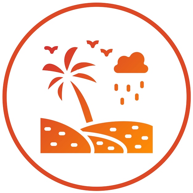 Diseño vectorial Estilo de icono tropical