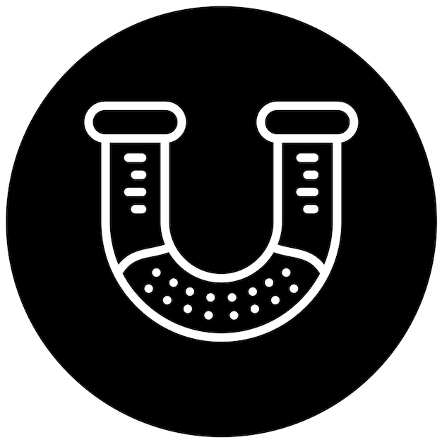 Diseño vectorial de estilo de icono de tubo U