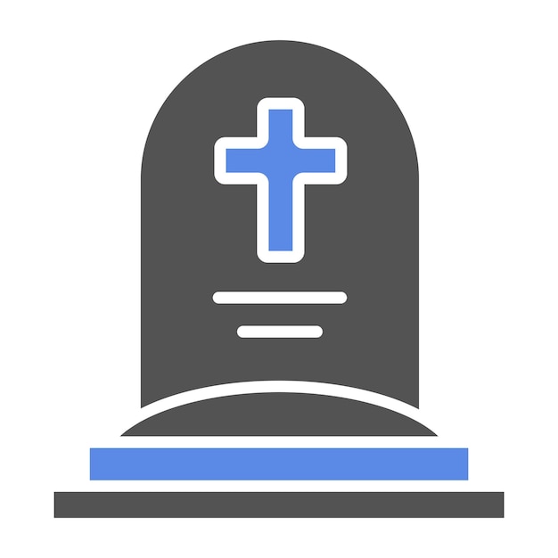 Diseño vectorial Estilo del icono de la tumba
