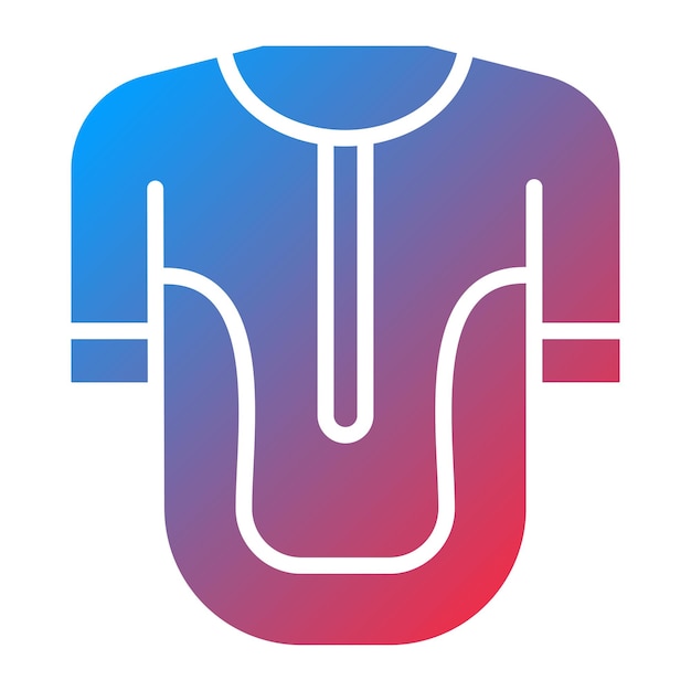 Diseño vectorial Estilo del icono de la túnica