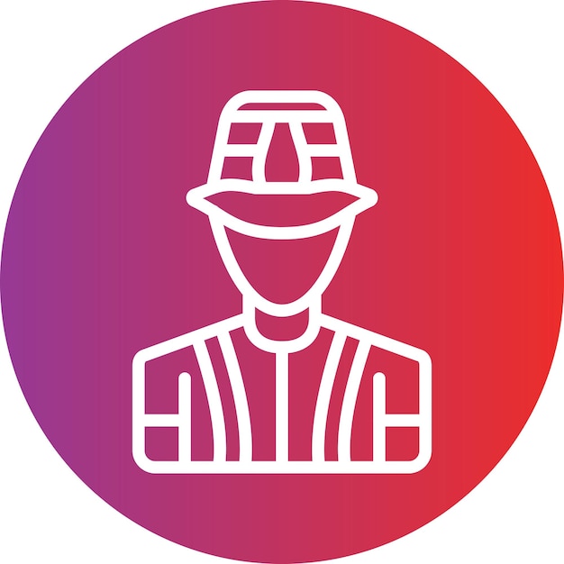 Diseño vectorial de estilo de icono turístico