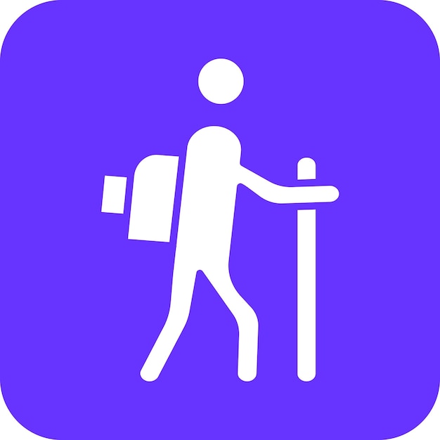 Diseño vectorial de estilo de icono turístico