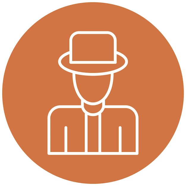 Diseño vectorial de estilo de icono turístico