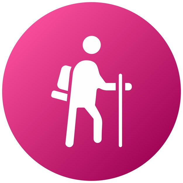 Diseño vectorial de estilo de icono turístico