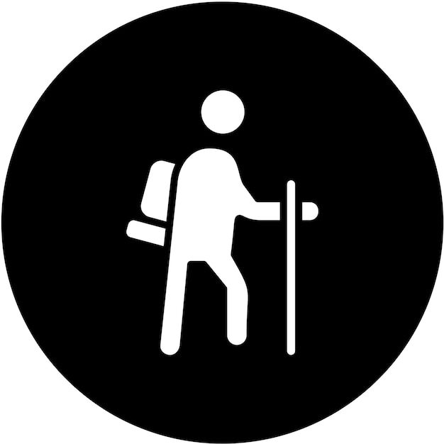Diseño vectorial de estilo de icono turístico