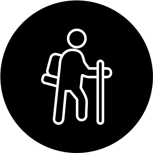 Diseño vectorial de estilo de icono turístico