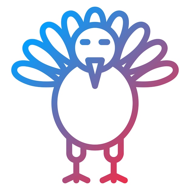 Diseño vectorial estilo de icono de Turquía