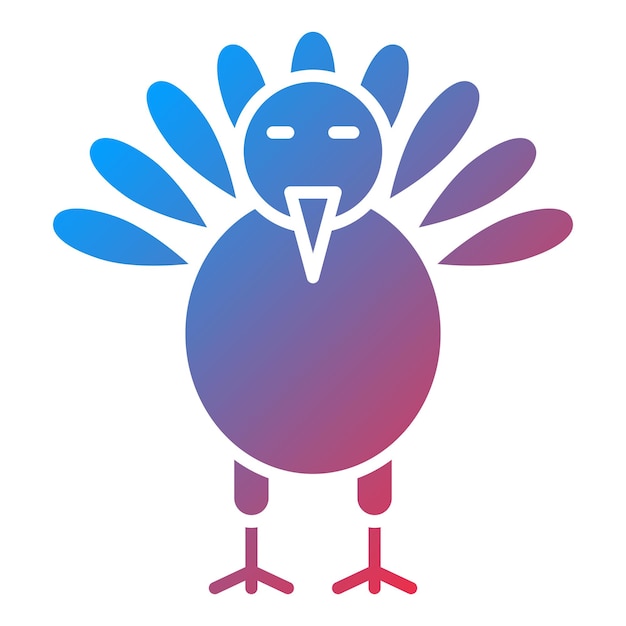 Diseño vectorial estilo de icono de Turquía