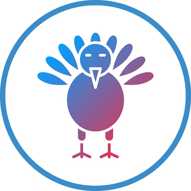 Diseño vectorial estilo de icono de Turquía