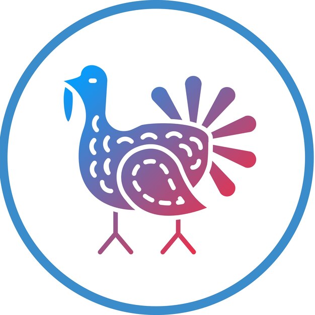 Diseño vectorial estilo de icono de Turquía