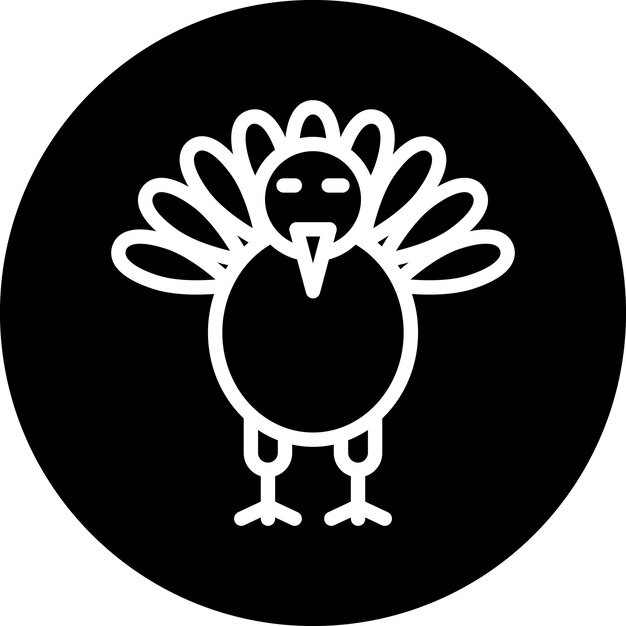 Diseño vectorial estilo de icono de Turquía