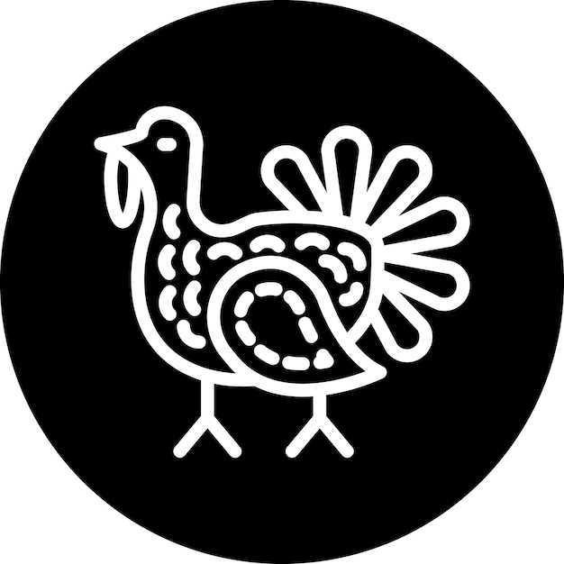 Diseño vectorial estilo de icono de Turquía
