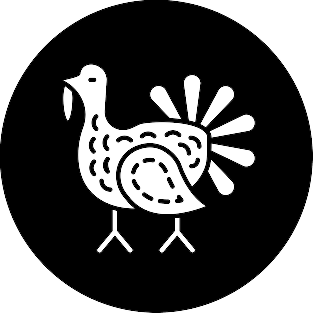 Diseño vectorial estilo de icono de Turquía