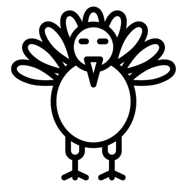 Diseño vectorial estilo de icono de Turquía