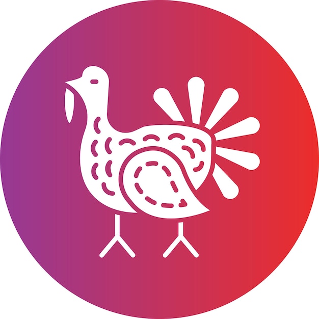 Diseño vectorial estilo de icono de Turquía